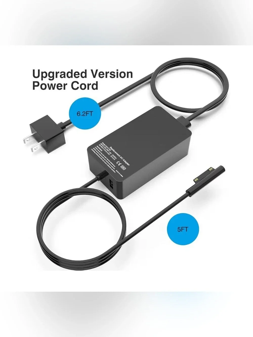 Genuine Microsoft Surface Pro Charger 65W for Surface Pro 3/4/5/6/7/8/9/X